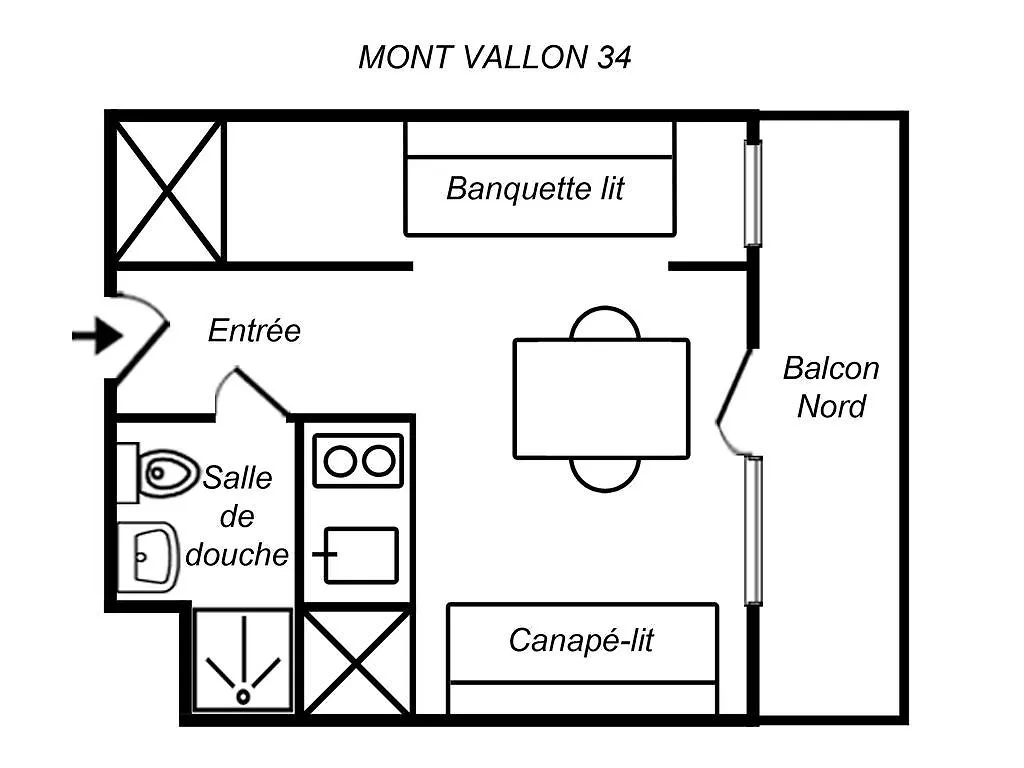 Residence Mont Vallon Meribel 0*,  France